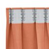 vidaXL Cortinas Blackout com Argolas 2 pcs Terracota 140 x 140 cm