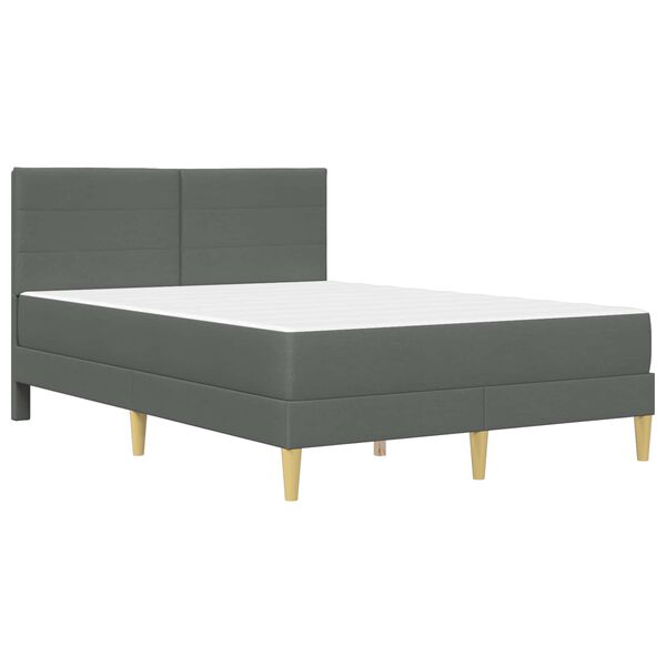 vidaXL Estrutura da Cama Cinza Escuro 120 x 200 cm Poli&eacute;ster