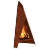 vidaXL Fire Pit Castanho 58 x 40 x 100 cm