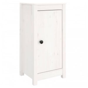 vidaXL Aparadores 2 pcs 39x35x80 cm madeira de pinho maci&ccedil;a branco