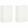 vidaXL Vaso de Jardim 2 unid. Branco 40 x 30 x 75 cm