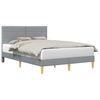 vidaXL Estrutura da Cama Cinzento-claro 120 x 190 cm Tecido
