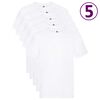 Fruit of the Loom T-shirts originais 5 pcs algodão 5XL branco