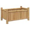 vidaXL Vaso/floreira de jardim 50x30x25 cm bambu