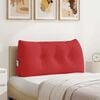 vidaXL Travesseiro para Costas Vermelho 100 x 24 x 50 cm tecido