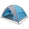 vidaXL Tenda de Camping com Capa de Chuva Imperme&aacute;vel C&uacute;pula Azul