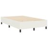 vidaXL Estrado de cama plataforma Creme 120 x 190 cm tecido