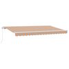vidaXL Toldo retr&aacute;til Multicolor 400 x 200 cm tecido