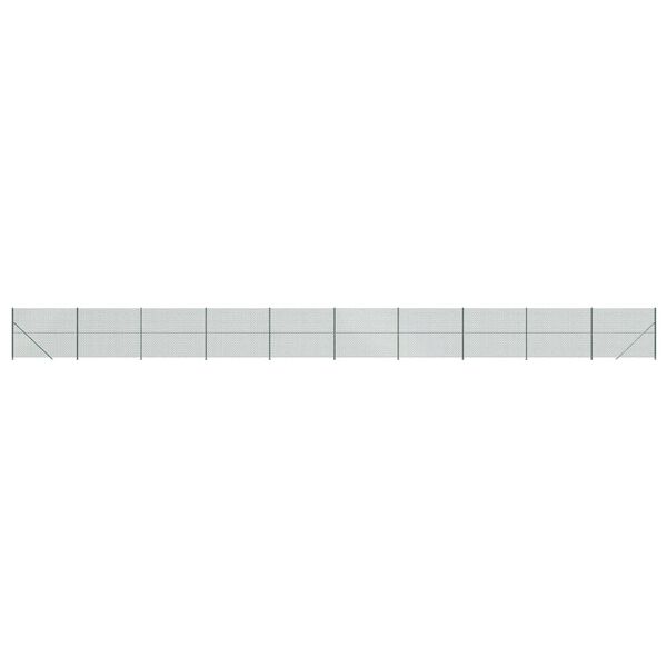 vidaXL Cerca de arame com flange 2x25 m verde