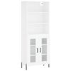 vidaXL Arm&aacute;rio alto 69,5x34x180 cm derivados de madeira branco