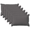vidaXL Capa almofada 6 pcs HOUTEN Cinzento-claro 30 x 50 cm