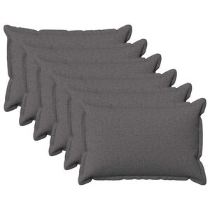 vidaXL Capa almofada 6 pcs HOUTEN Cinzento-claro 30 x 50 cm