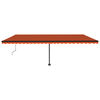 vidaXL Toldo autom&aacute;tico independente 600x350 cm laranja e castanho