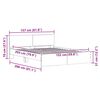 vidaXL Estrutura da Cama Sonoma 152 x 203 cm Madeira processada
