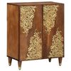vidaXL Buffet Castanho 60 x 33 x 75 cm Madeira de manga maci&ccedil;a