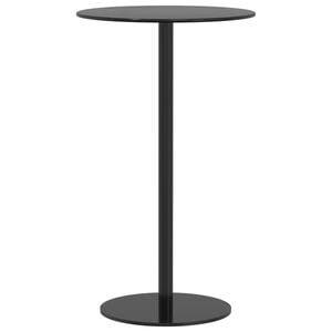 vidaXL Mesa de jardim redonda &Oslash;60x105 cm a&ccedil;o preto