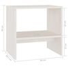 vidaXL Mesas de cabeceira 2 pcs 40x30,5x40 cm pinho maciço branco
