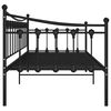vidaXL Sof&aacute;-cama 90x200 cm metal preto