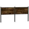 vidaXL Cabeceira de cama 160 cm derivados madeira/a&ccedil;o carvalho fumado