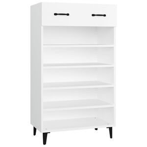vidaXL Sapateira 60x35x105 cm derivados de madeira branco