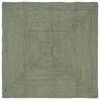 vidaXL Tapete de &Aacute;rea Verde-Azeitona 160 x 160 cm Juta