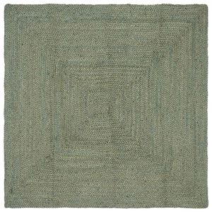 vidaXL Tapete de &Aacute;rea Verde-Azeitona 160 x 160 cm Juta