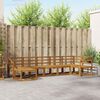 vidaXL Conjunto de Sof&aacute;s para Exterior 7 pcs Natural