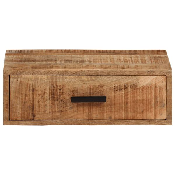 vidaXL Mesa de cabeceira parede 40x30x13,5 cm madeira mangueira maci&ccedil;a