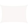 vidaXL Para-sol estilo vela 160 g/m&sup2; 3x4 m PEAD branco