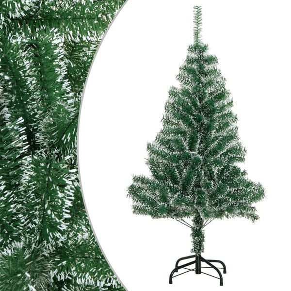 vidaXL &Aacute;rvore de Natal artificial c/ flocos de neve 150 cm verde