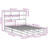 vidaXL Cama com estante sem colch&atilde;o 140x200 cm madeira maci&ccedil;a