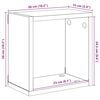 vidaXL Prateleiras de parede em forma de cubo 2 pcs 26x15x26 cm sonoma