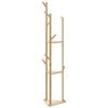vidaXL Cabide com ganchos e prateleiras 39x33x166 cm bambu