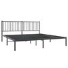 vidaXL Estrutura de cama com cabeceira 183x213 cm metal preto