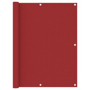 vidaXL Tela de varanda 120x400 cm tecido Oxford vermelho