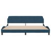 vidaXL Estrutura de cama Dover 200x200 cm veludo azul