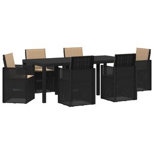 vidaXL Conjunto de Jantar para Jardim 7 unid. PP