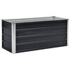 vidaXL Canteiro elevado jardim a&ccedil;o galvanizado 100x40x45 cm antracite