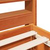 vidaXL Cama sem colchão 75x190 cm madeira de pinho maciça castanho-mel
