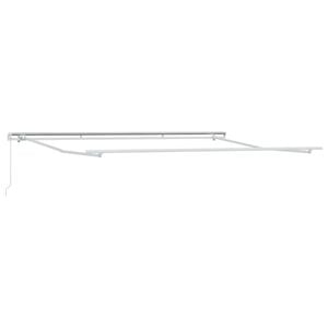 vidaXL Estrutura de Toldo Manual Branco 400 &times; 300 cm Alum&iacute;nio