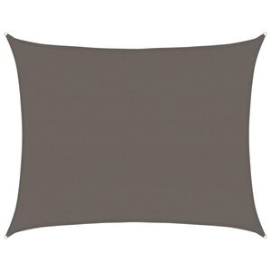 vidaXL Para-sol estilo vela 160 g/m&sup2; 6x8 m PEAD antracite