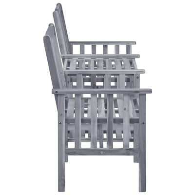 vidaXL Cadeiras de jardim c/ mesa de centro 159x61x92 cm acácia maciça