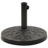 vidaXL Base de guarda-sol redonda poliresina 13 kg bronze