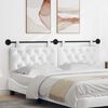 vidaXL Cabeceira Suspensa Branco 190 x 55 x 7 cm tecido