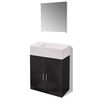 vidaXL M&oacute;veis casa de banho 3 pcs e conjunto de bacia preto
