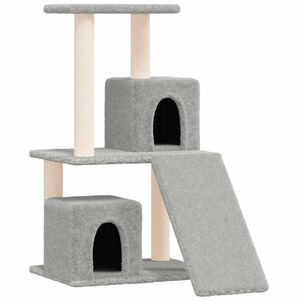 vidaXL &Aacute;rvore p/ gatos c/ postes arranhadores sisal 82 cm cinza-claro