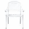 vidaXL Conjunto de Mesa de Jardim 3 pcs Branco Alum&iacute;nio Fundido