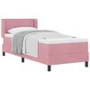 vidaXL Cama Box com colch&atilde;o com cabeceira Rosa 200 x 80 cm Veludo