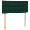 vidaXL Cama boxspring com colch&atilde;o 120x200 cm veludo verde-escuro