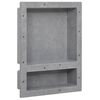 vidaXL Habit&aacute;culo chuveiro c/ 2 compartimentos 41x51x10 cm cinza mate